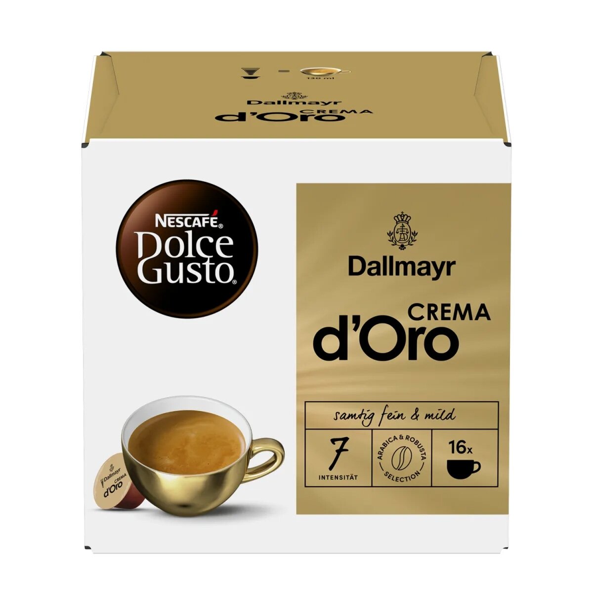 Kavos kapsulės NESCAFÉ Dolce Gusto Dallmayr CREMA d'Oro