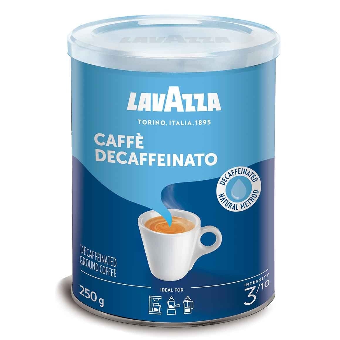 Malta kava be kofeino LavAzza Decaffeinato, 250 g