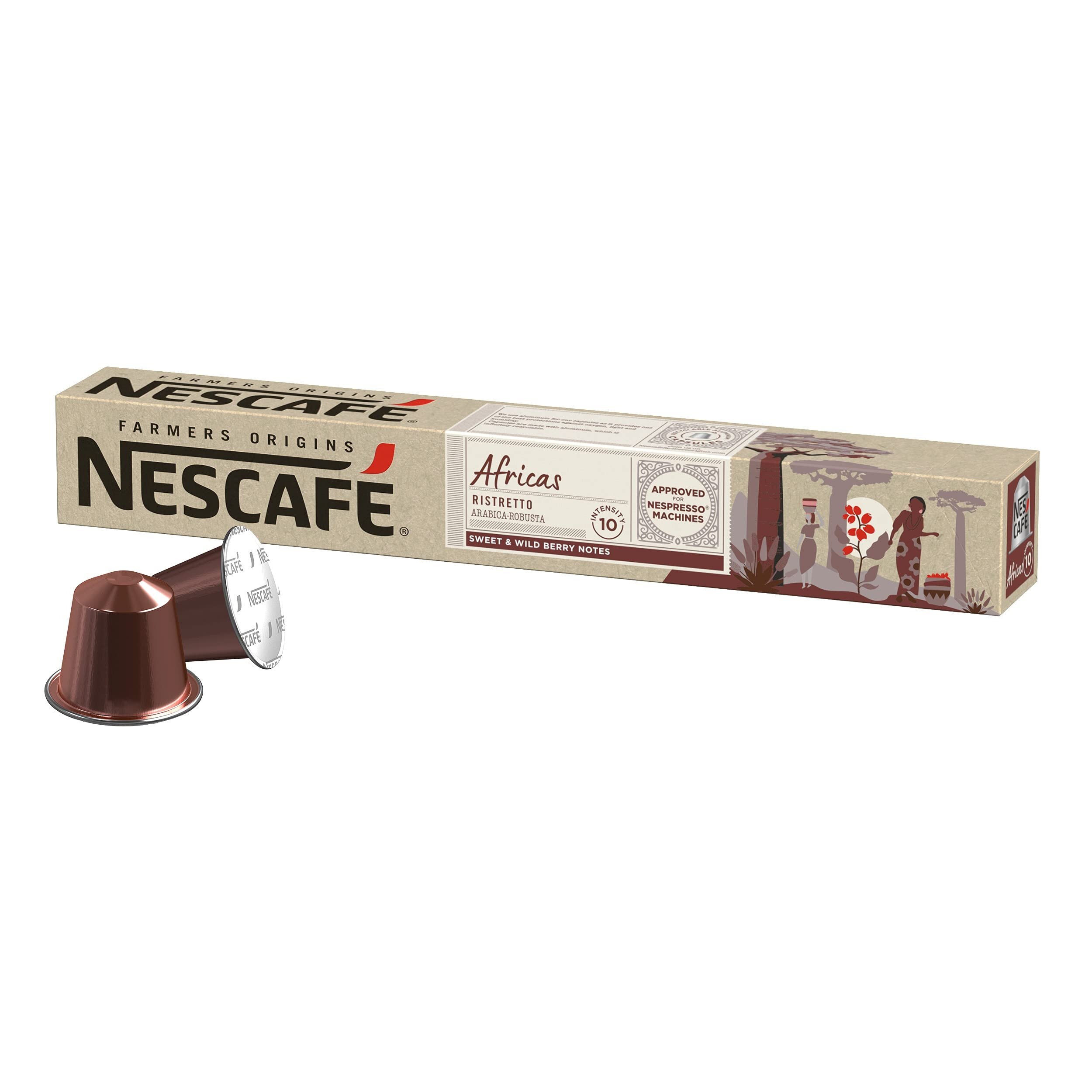 Kavos kapsulės suderinamos su Nespresso® NESCAFÉ® Africas 10 vnt.