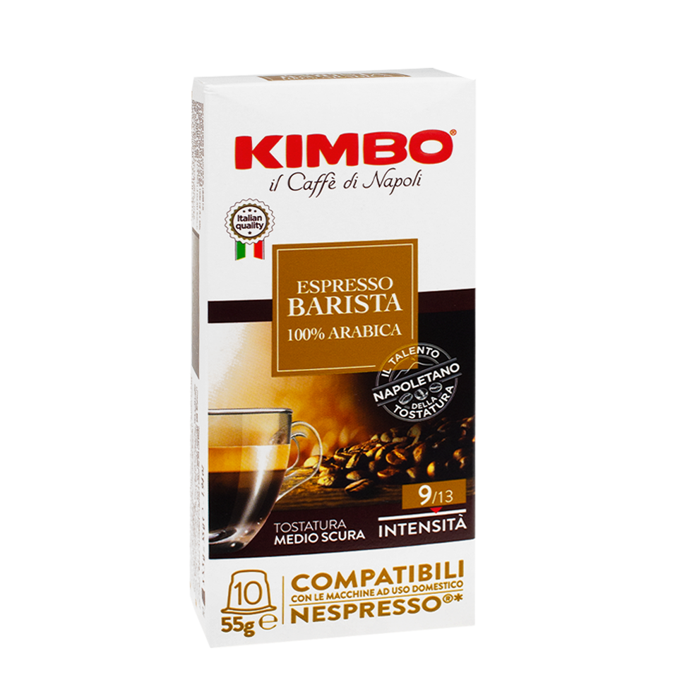 Kavos kapsulės, suderinamos su Nespresso® Kimbo Barista 10 vnt.