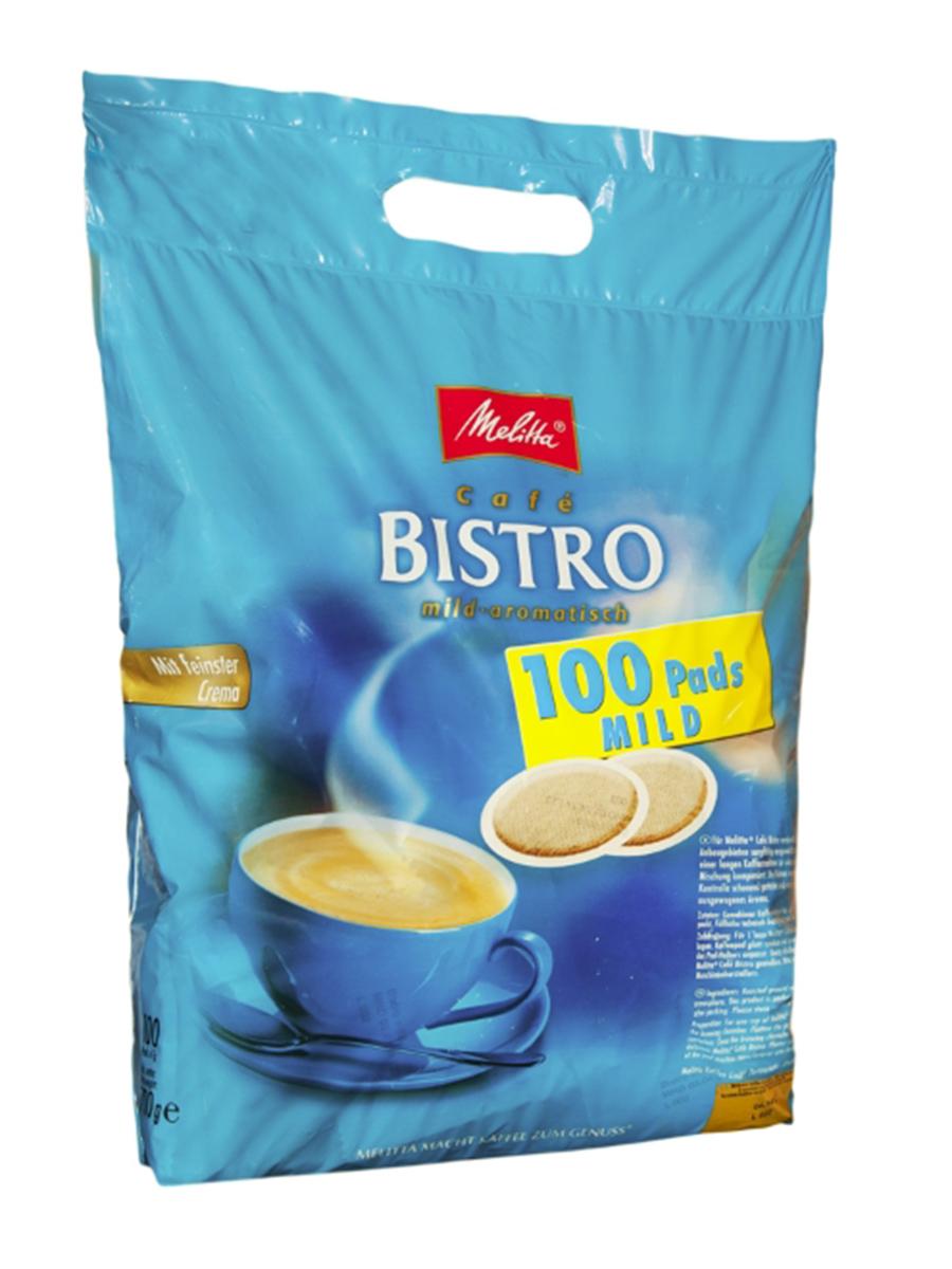 Kavos pagalvėlės Melitta Bistro Mild 100 vnt.