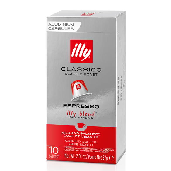 Kavos kapsulės suderinamos su Nespresso® Illy Classico Espresso 10 vnt. (geriausia iki 2025 03 01)