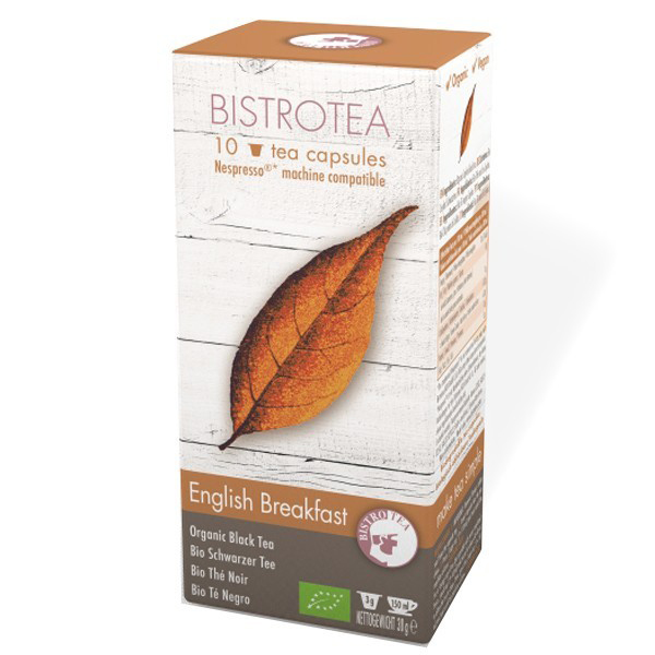 Arbatos kapsulės, suderinamos su Nespresso® Bistrotea English Breakfast