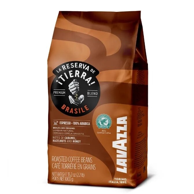 Kavos pupelės Lavazza Tierra Brasile, 1 kg