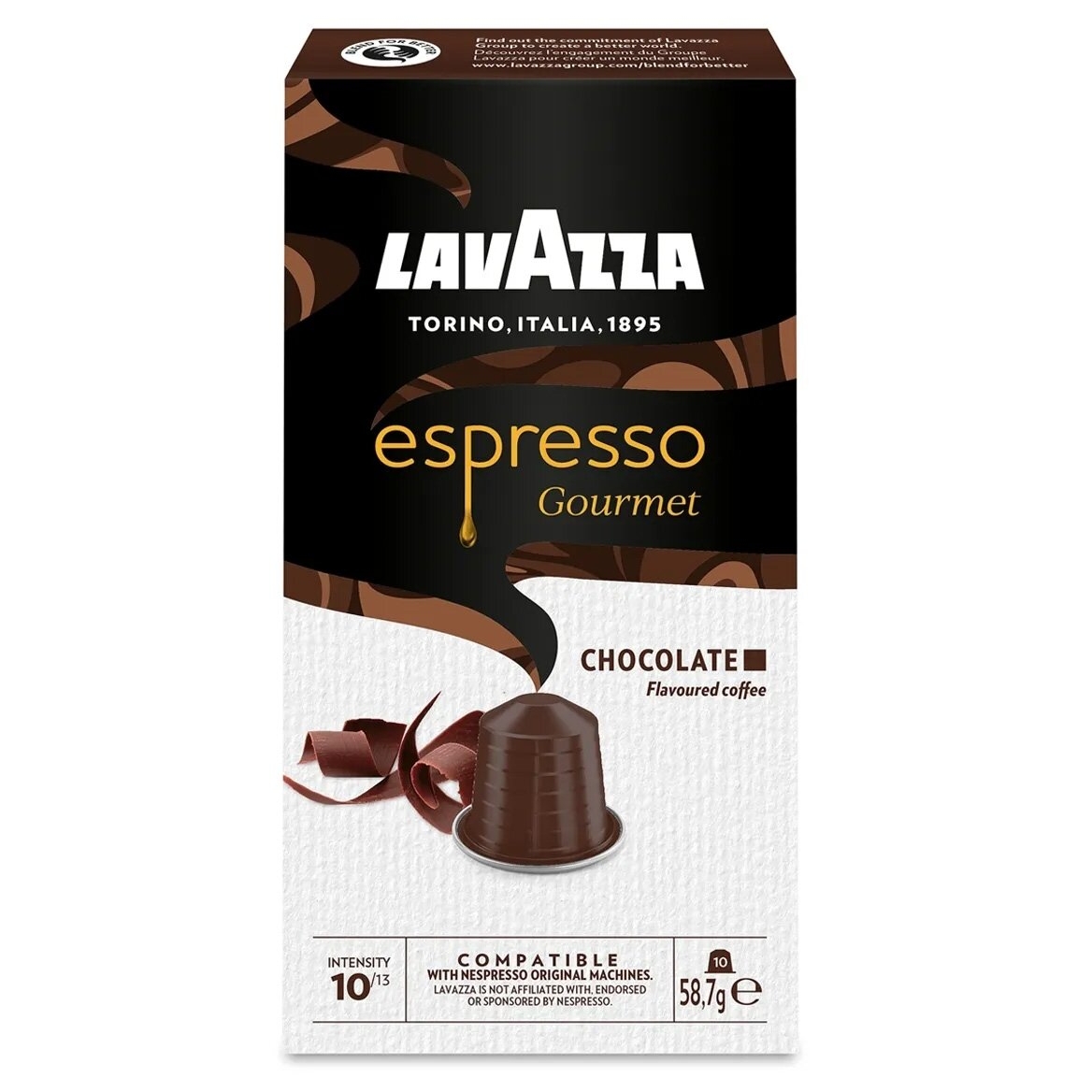 Kavos kapsulės suderinamos su Nespresso® Lavazza Espresso Gourmet Chocolate 10 vnt.