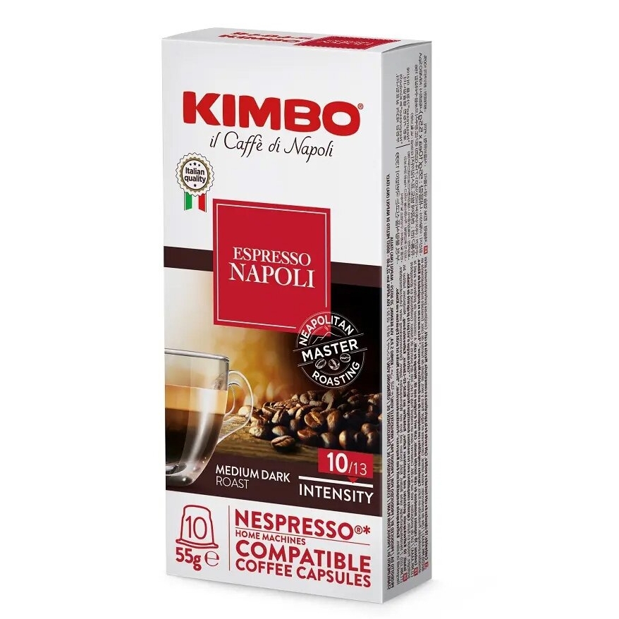 Kavos kapsulės, suderinamos su Nespresso® Kimbo Espresso Napoli 10 vnt.