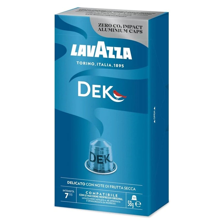 Kavos kapsulės be kofeino, suderinamos su Nespresso® Lavazza DEK 10 vnt.