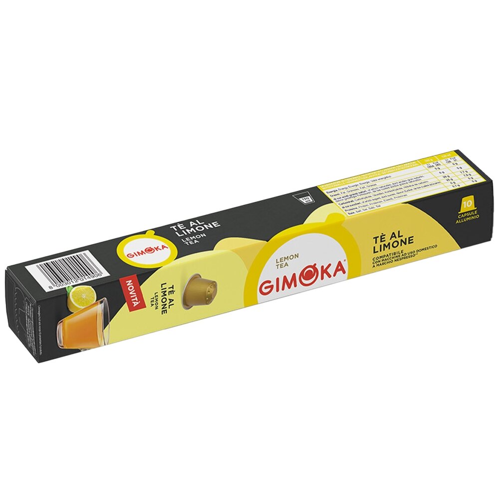 Arbatos kapsulės, suderinamos su Nespresso® Gimoka Te Al Limone 10 vnt.