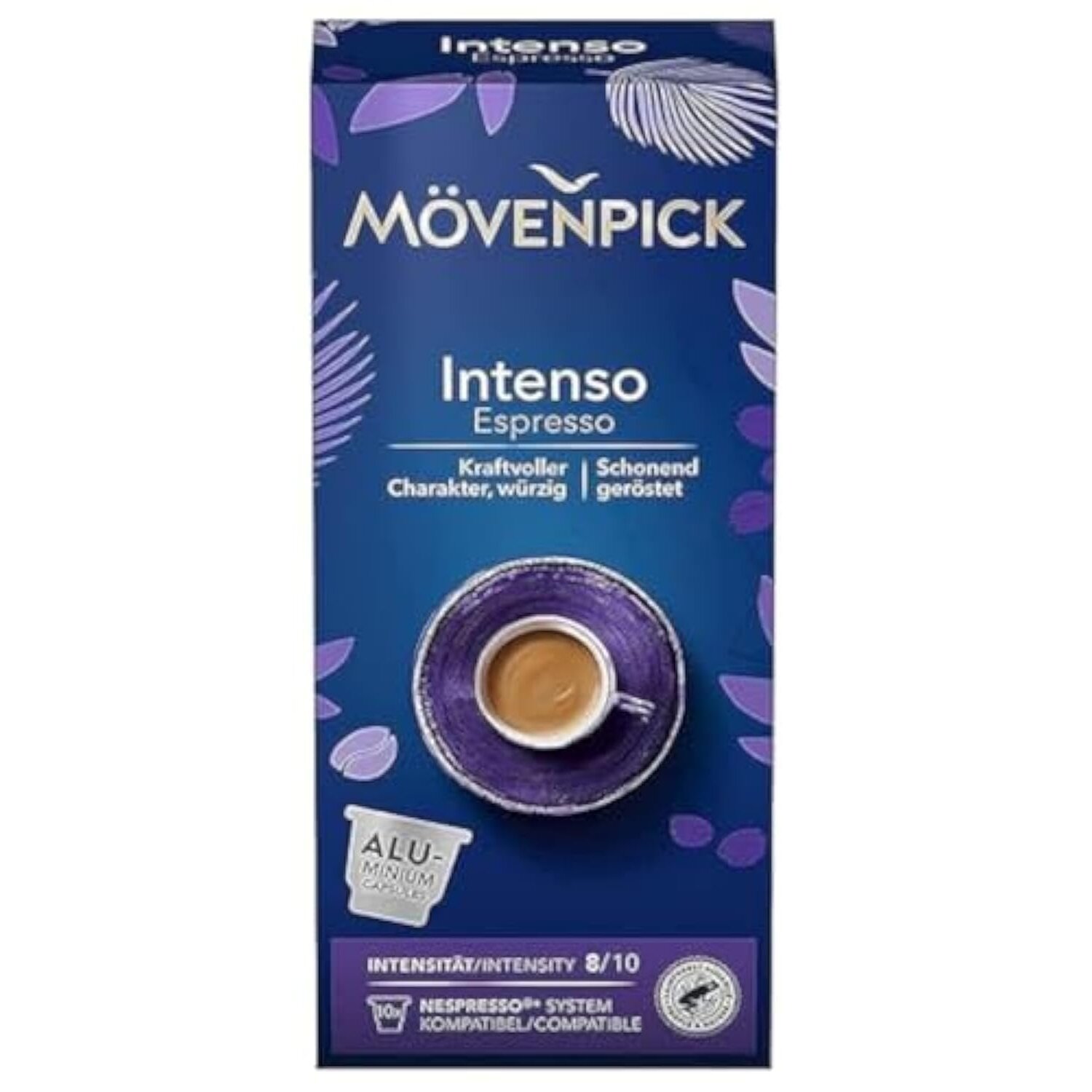 Kavos kapsulės suderinamos su Nespresso® MÖVENPICK Intenso Espresso 10 vnt.