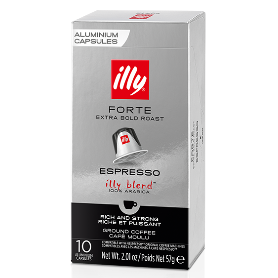 Kavos kapsulės suderinamos su Nespresso® Illy Forte Espresso 10 vnt.