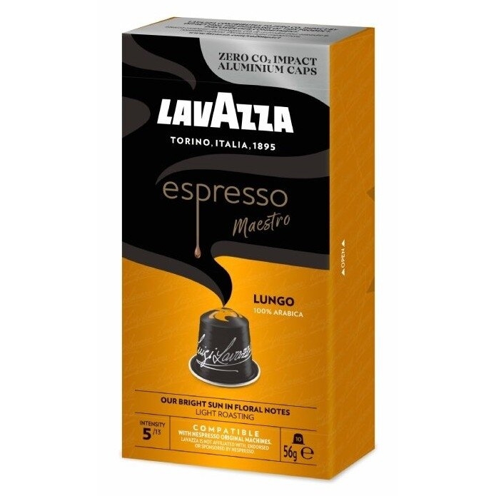 Kavos kapsulės, suderinamos su Nespresso® Lavazza Maestro Lungo 10 vnt.