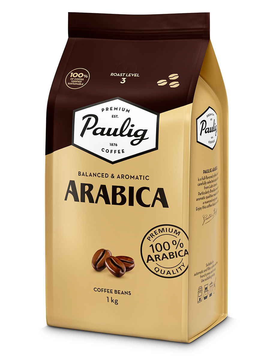 Kavos pupelės Paulig Arabica, 1 kg