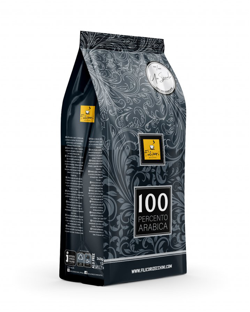 Kavos pupelės Filicori Zecchini 100 Percento Arabica 340g