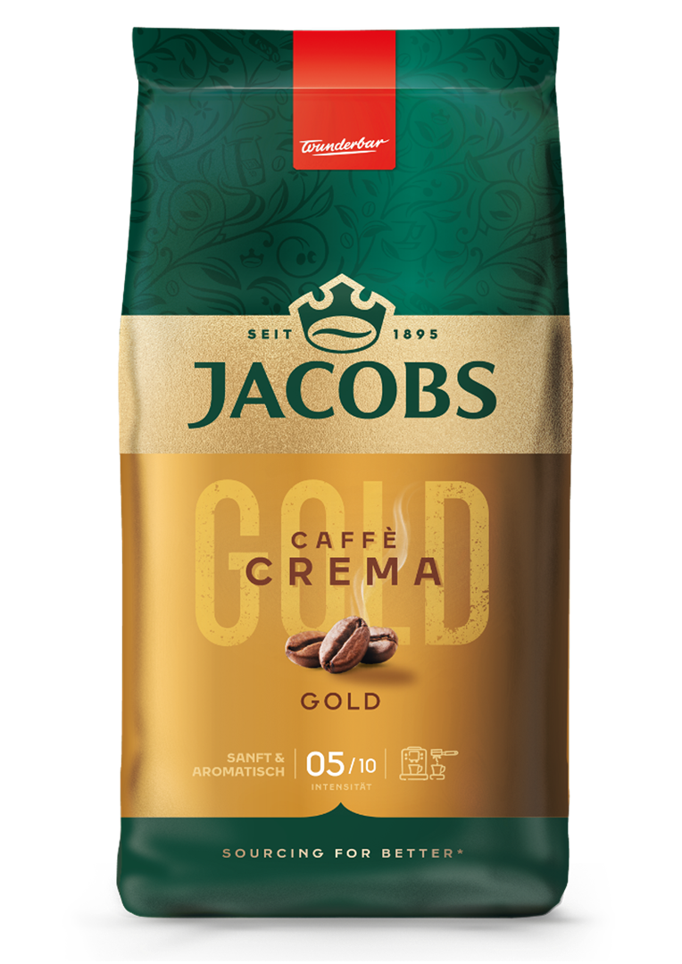 Kavos pupelės JACOBS Crema, 1 kg.