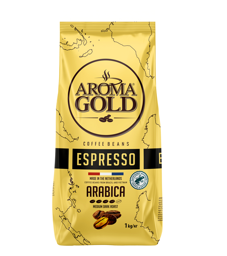 Kavos pupelės AROMA GOLD Espresso 1 kg.