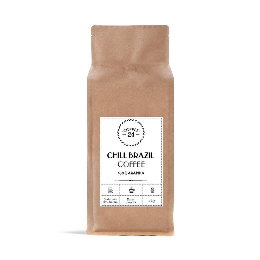 Kavos pupelės Coffee24 Chill Brazil 1kg