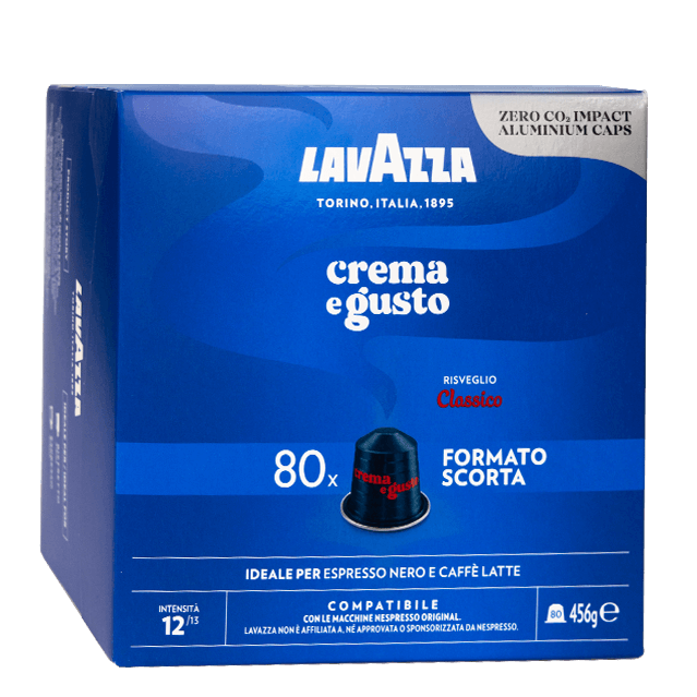 Kavos kapsulės suderinamos su Nespresso® Lavazza Crema e Gusto Classico 80 vnt.