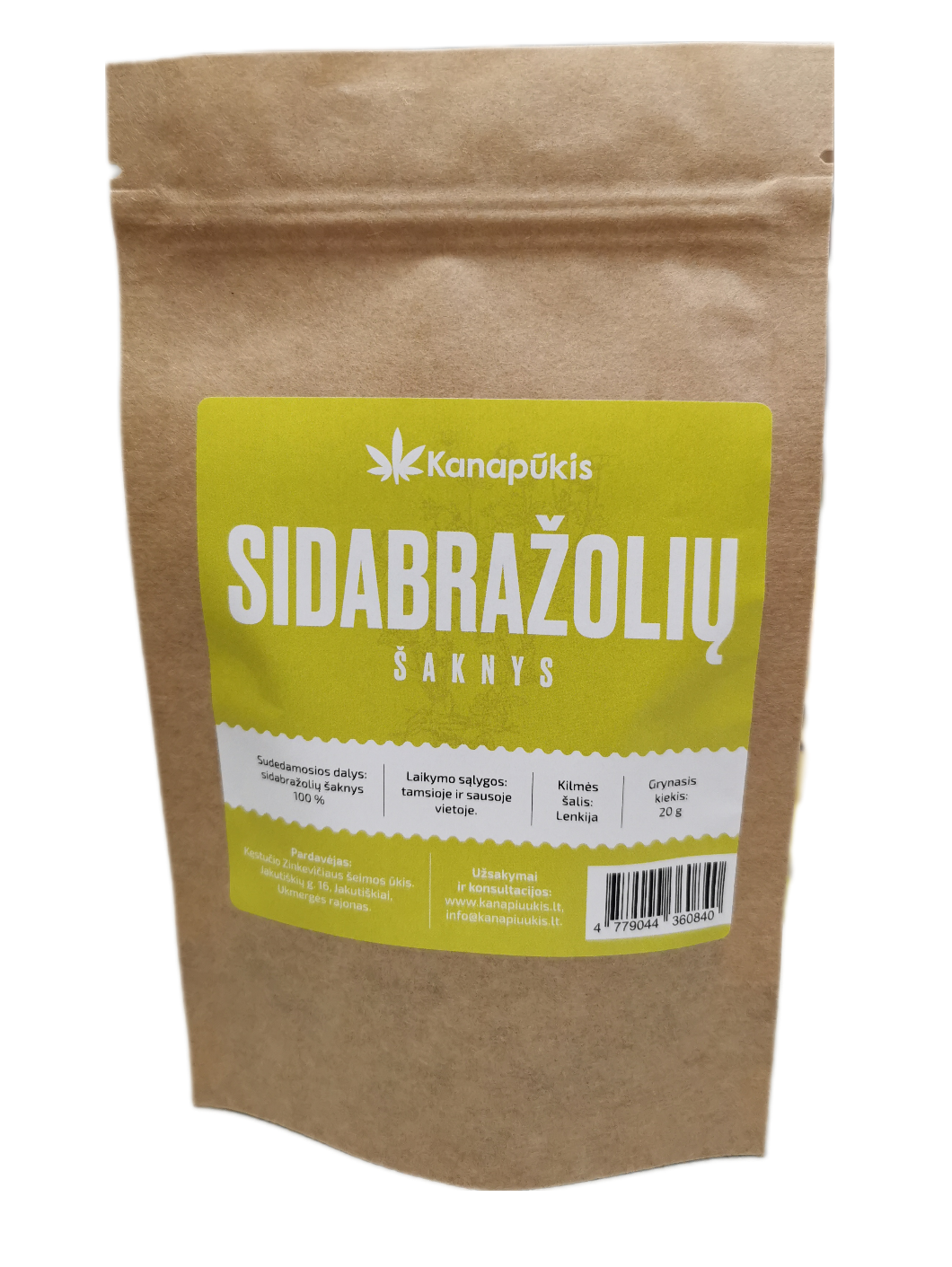 Sidabražolių šaknys 20 g.