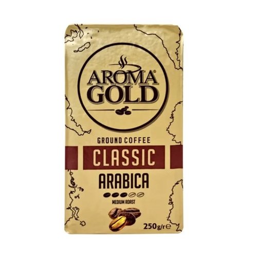 Malta vidutiniškai skrudinta kava AROMA GOLD, 250 g