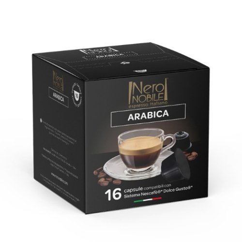 Kavos kapsulės NERO NOBILE ARABICA, 16 kaps.