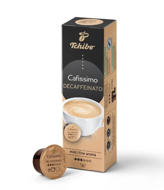 Kavos kapsulės Tchibo Cafissimo Caffe Crema | DECAFFEINATO