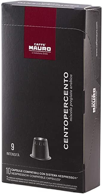 MAURO CENTOPERCENTO Nespresso kavos kapsulės, 10vnt