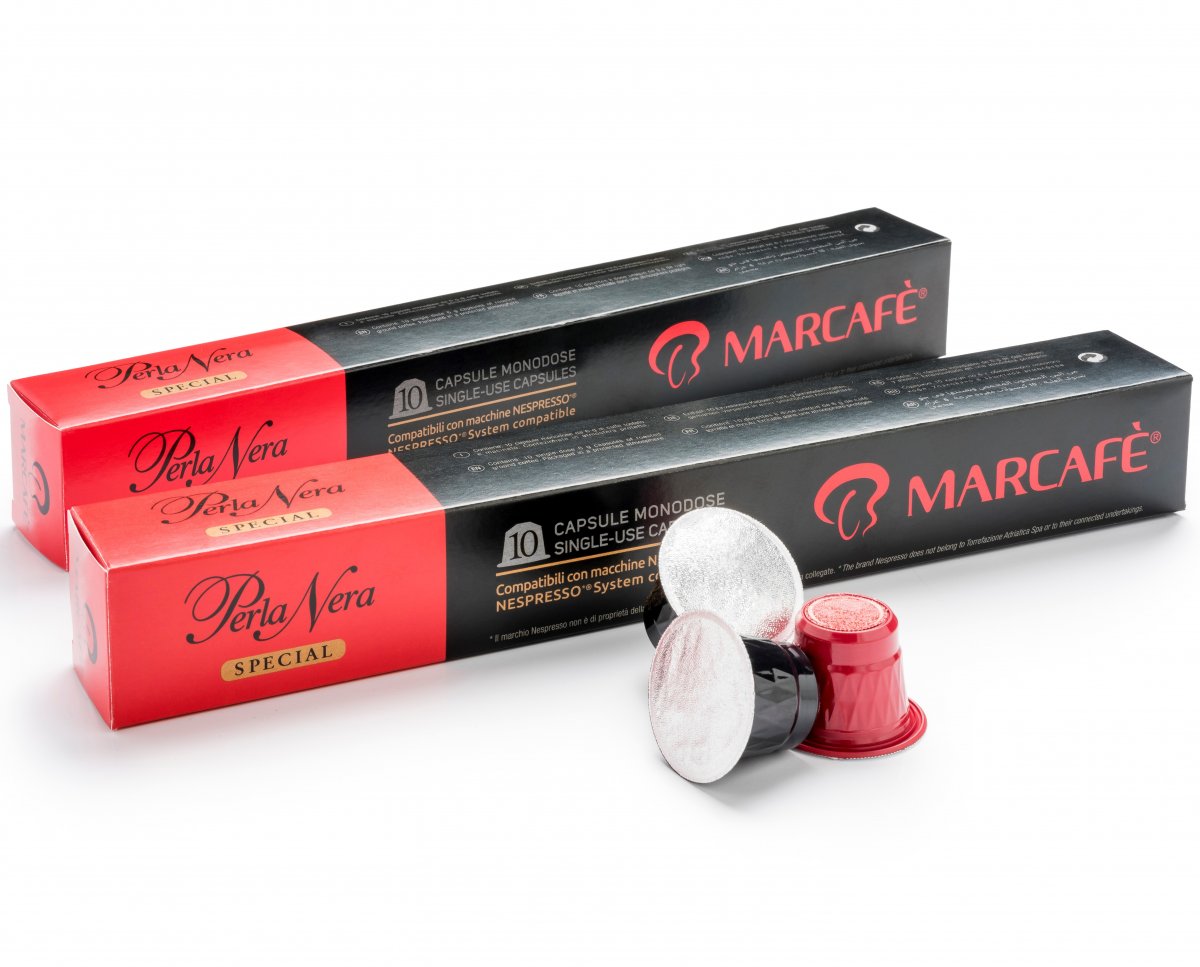 MARCAFE PERLA NERA SPECIAL Nespresso kavos kapsulės, 10 vnt.