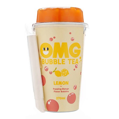 Citrinų skonio gėrimas OMG BUBBLE TEA, 270 ml