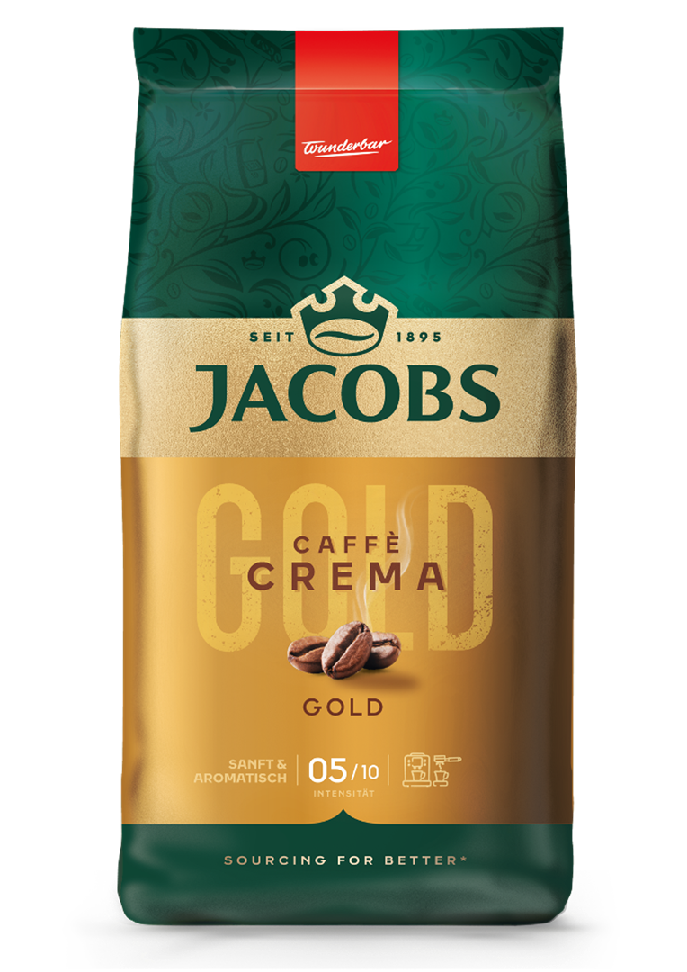 Kavos pupelės JACOBS Crema, 1 kg.