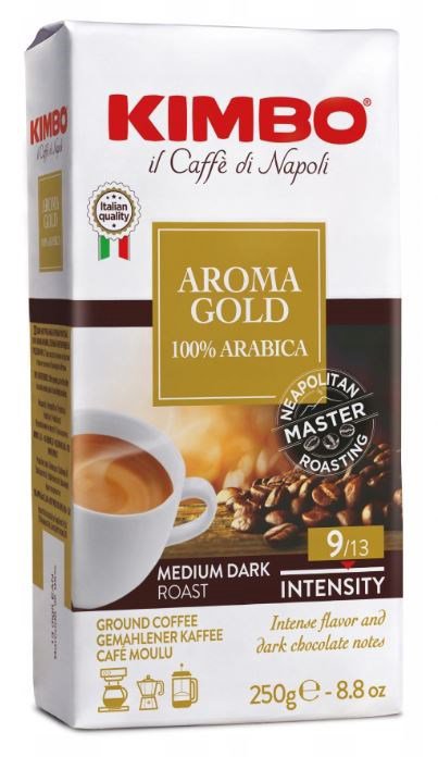 Malta kava KIMBO Aroma Gold 100% Arabica 250 g