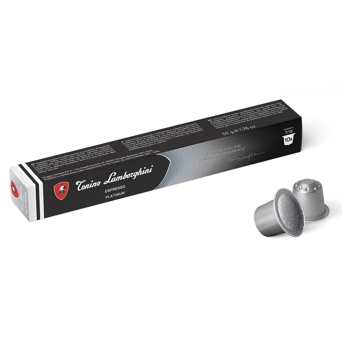 Kavos kapsulės suderinamos su Nespresso® Tonino Lamborghini Platinum 10 vnt.