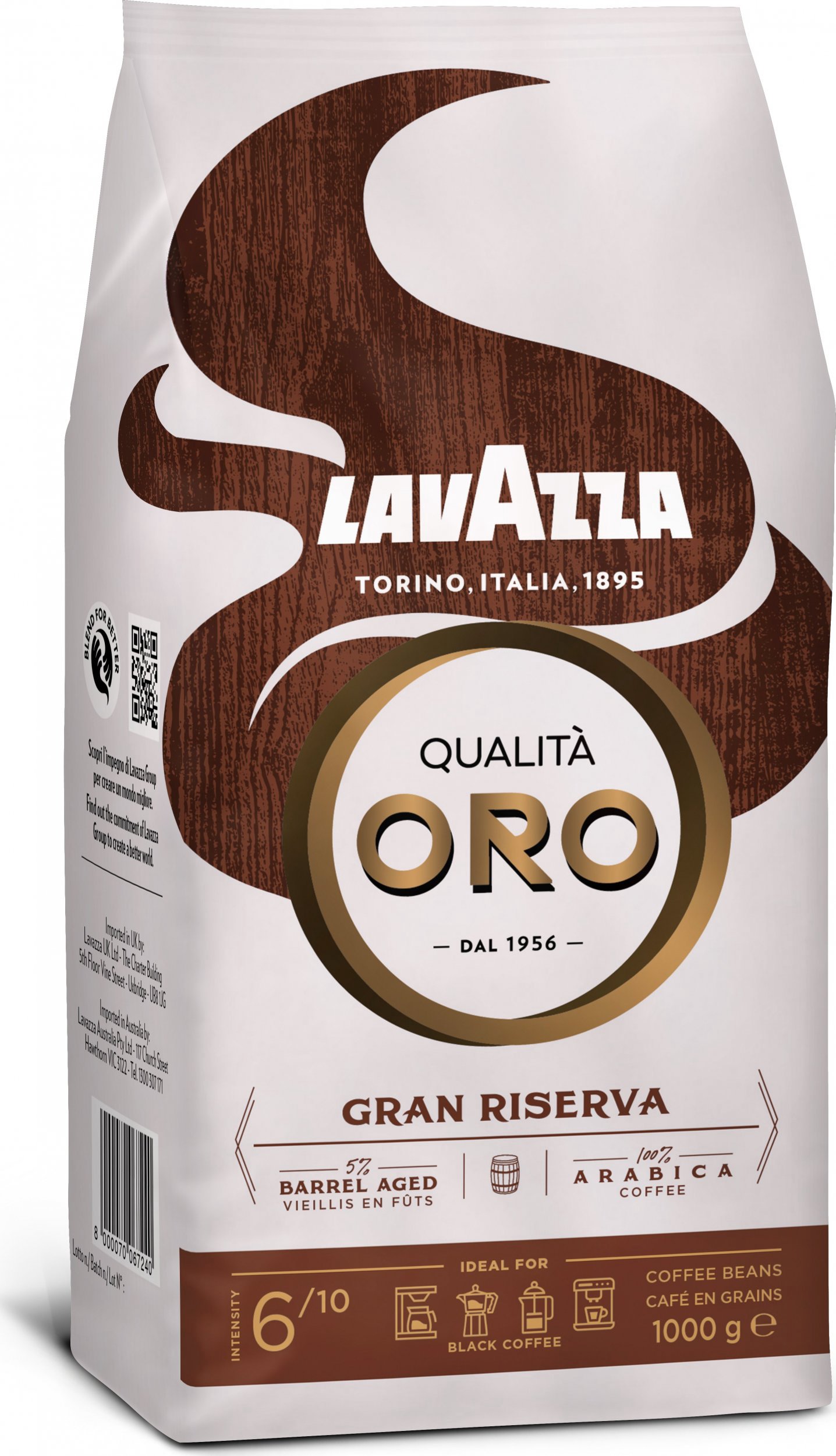 Grain coffee Lavazza Qualità Oro Gran Riserva 1 kg