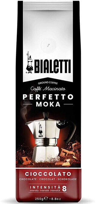 Bialetti Perfetto Moka Cioccolato (Chocolate), Coffee (250g)