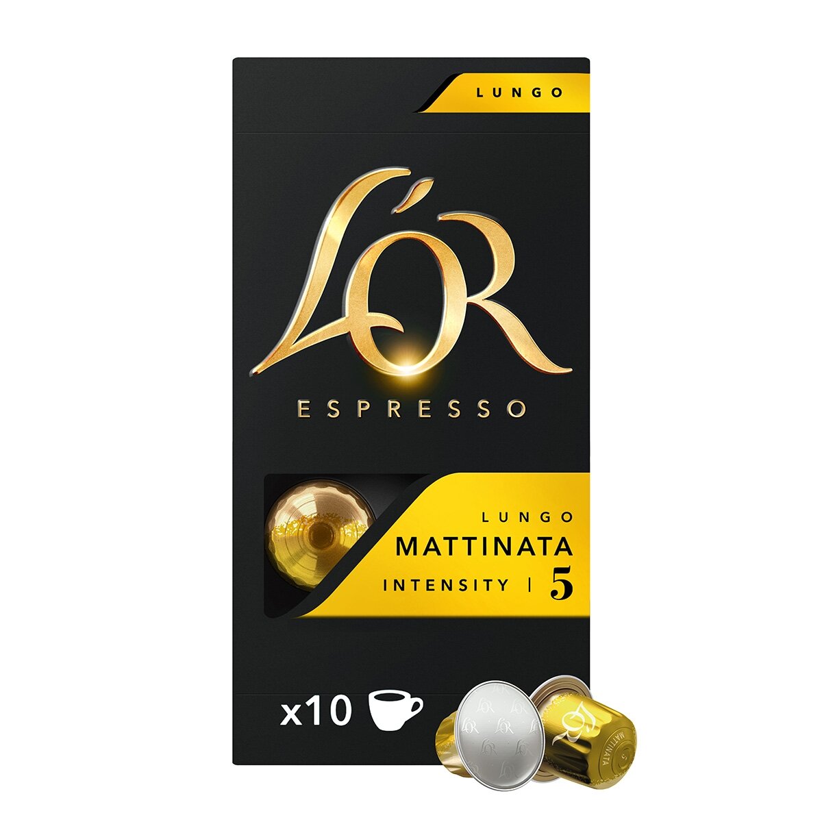 Kavos kapsulės suderinamos su Nespresso® L'OR MATTINATA, 10 vnt.
