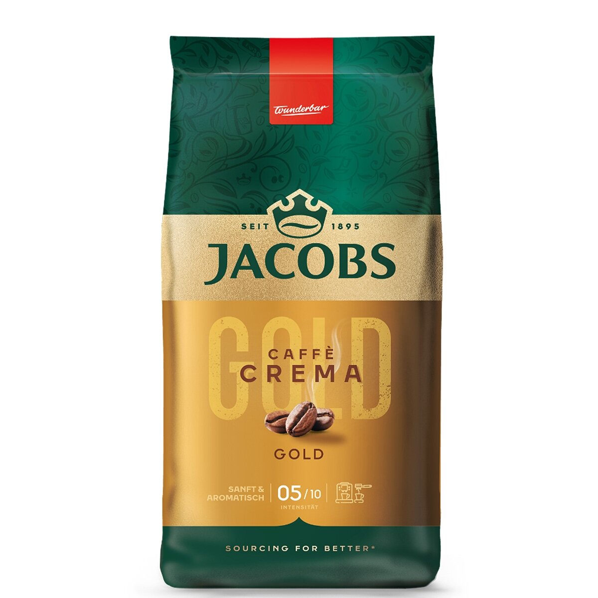 Kavos pupelės JACOBS CREMA, 1 kg