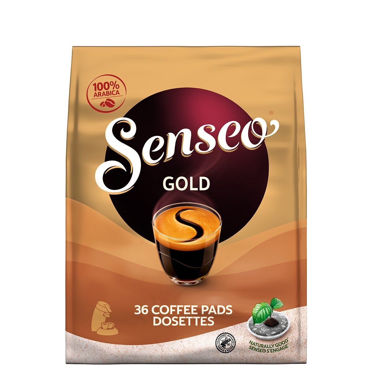 Kavos pagalvėlės Senseo Gold 36 vnt.