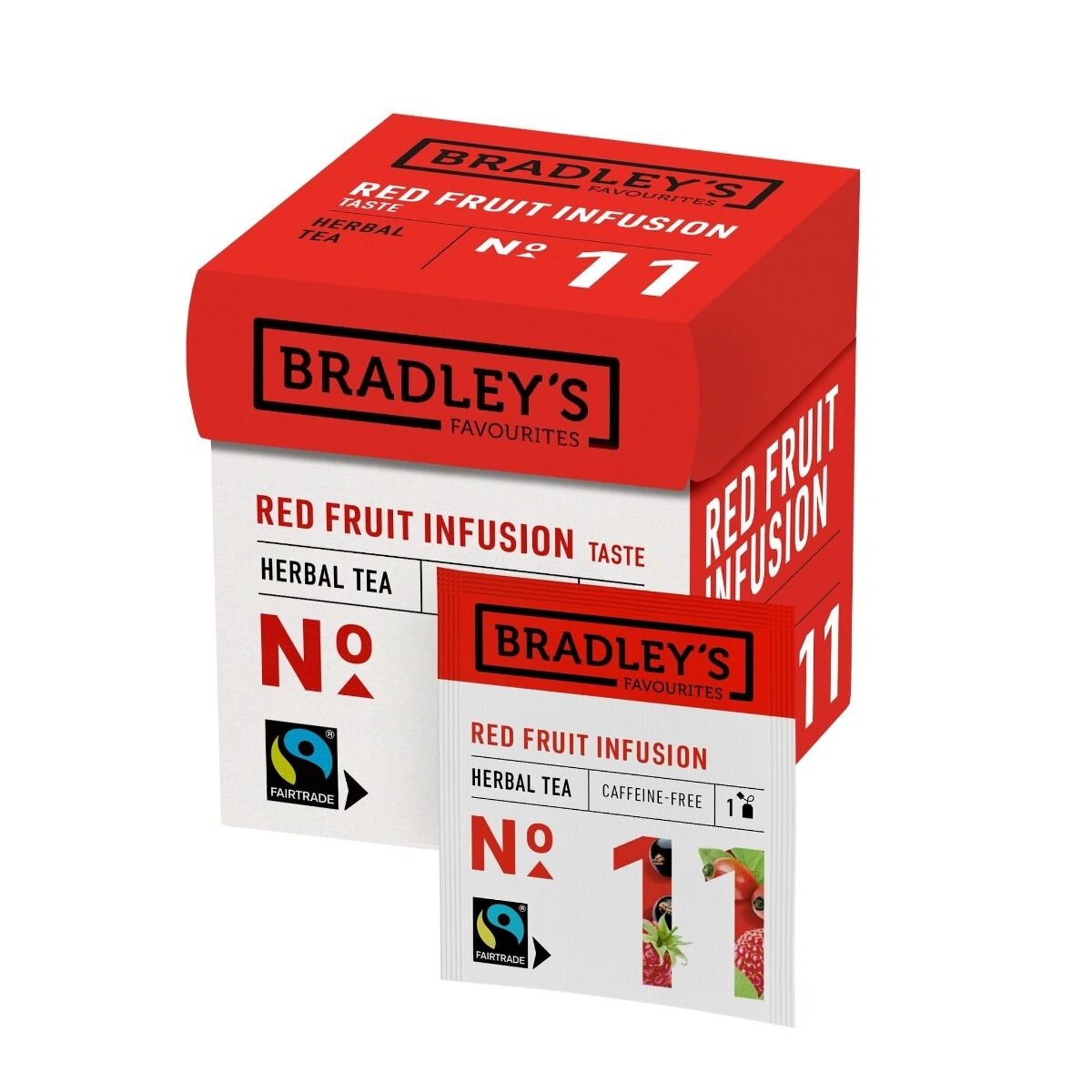 Erškėtrožių ir kinrožių skonio arbata Bradley's Red fruit infusion, 12 vnt. maišelių