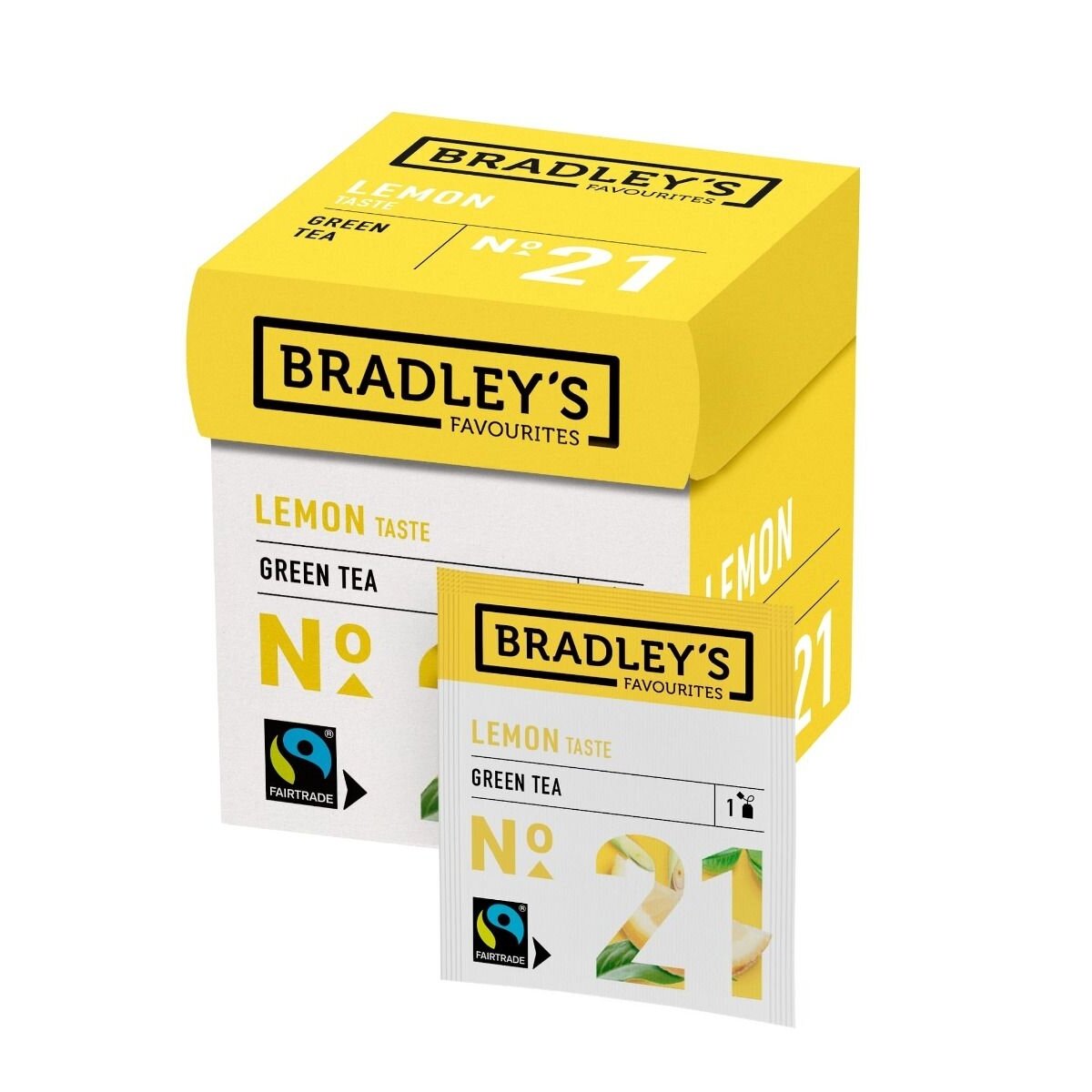 Citrinų skonio žalioji arbata Bradley's, 12 vnt. maišelių