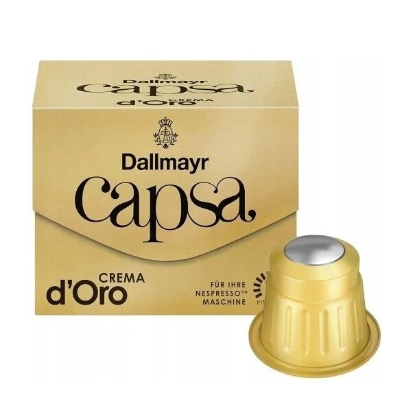 Kavos kapsulės suderinamos su Nespresso® Dallmayr capsa Crema d'Oro, 10 vnt.