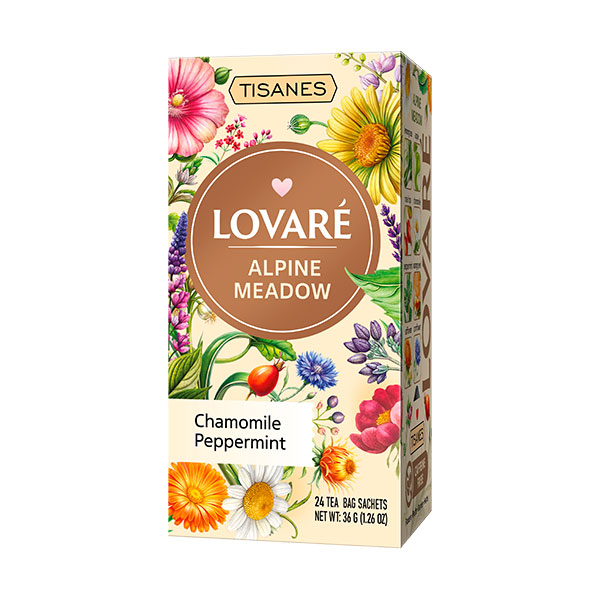 Lovare Alpine Meadow žolelių arbata (36 g, 24 pakeliai)