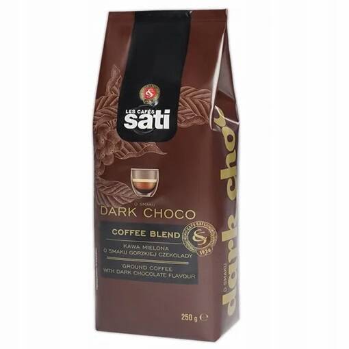 Sati juodojo šokolado skonio aromatizuota kava 250 g