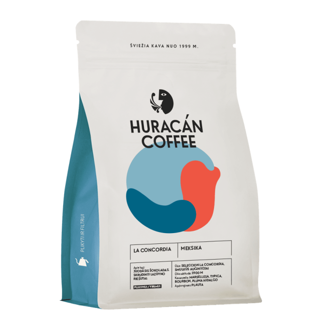 HURACAN CAFFEE La Concordia kavos pupelės, 150g