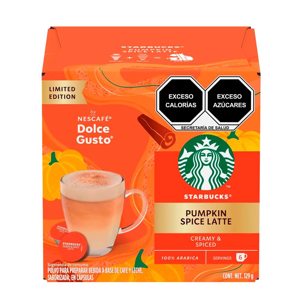 Dolce Gusto Starbucks Pumpkin Spice Latte kapsulės (6+6 vnt.)