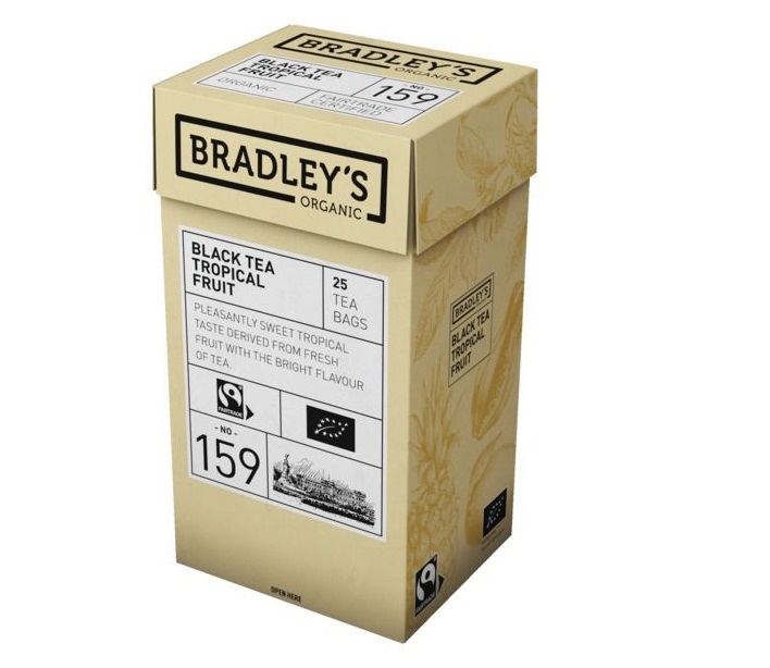 Bradley’s juodoji tropinių vaisių arbata, 25pak.