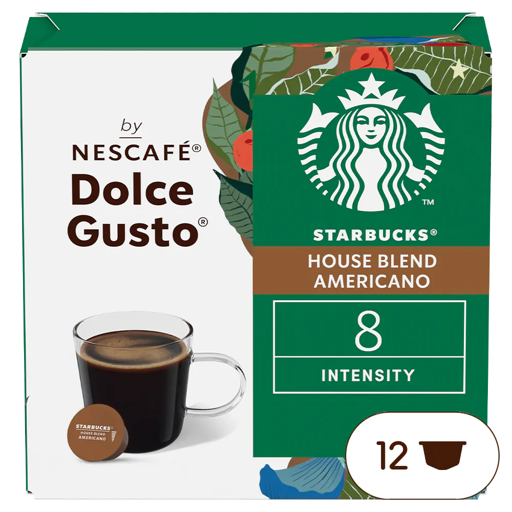 Starbucks® House Blend Americano (Dolce Gusto kapsulės) 12 kaps.