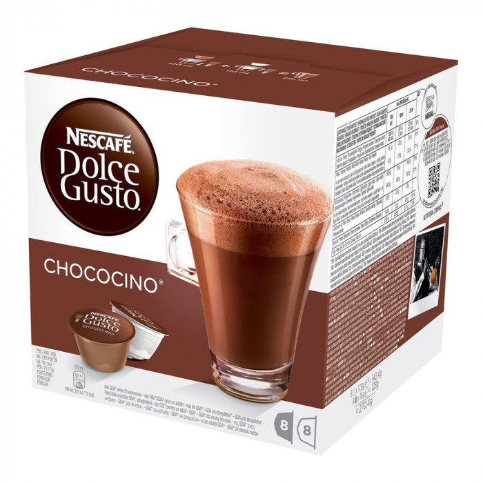 NESCAFÉ® DOLCE GUSTO® CHOCOCINO ŠOKOLADAS 16 KAPSULIŲ