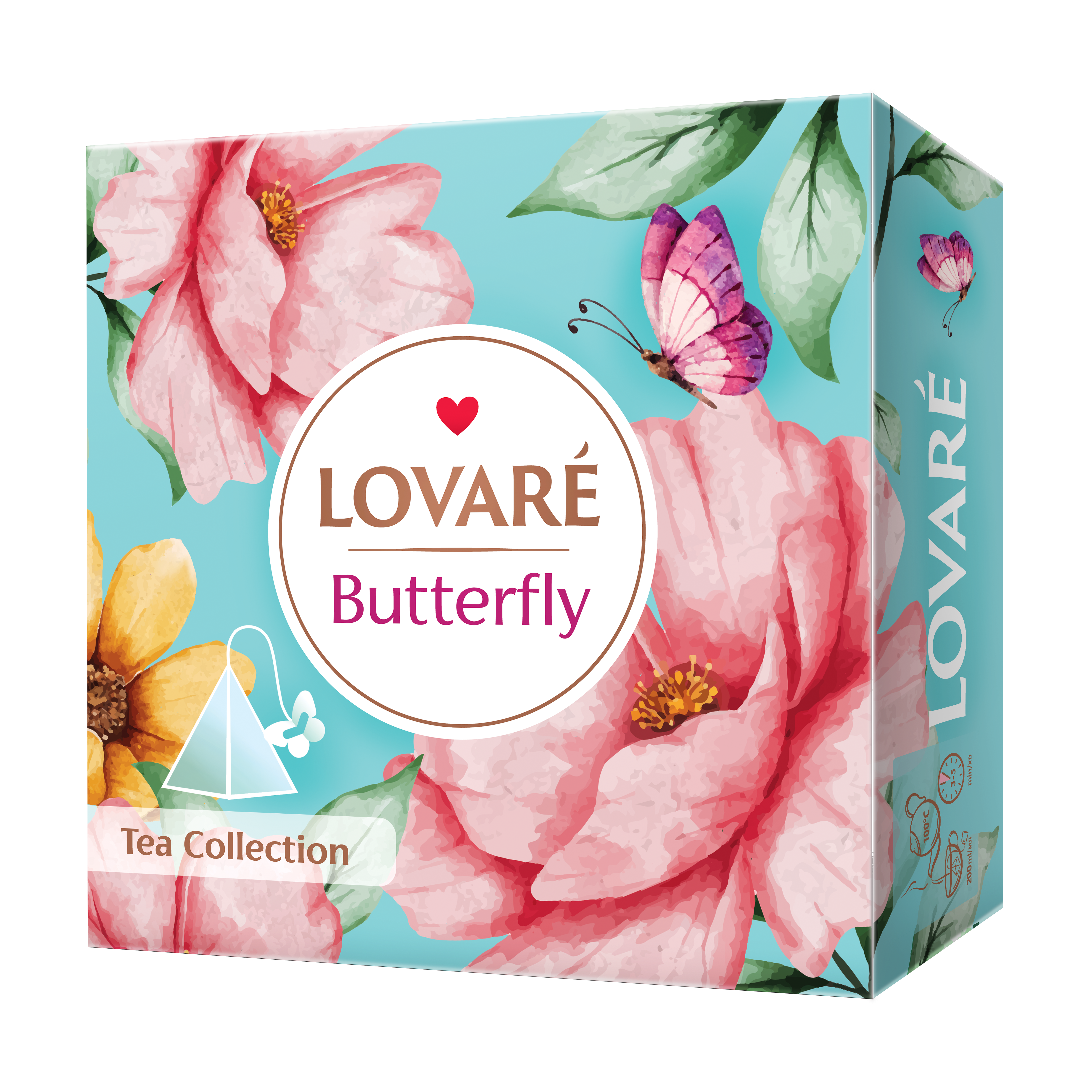 LOVARE BUTTERFLY (2g x45 piramidės) 9 rūšys po 5vnt