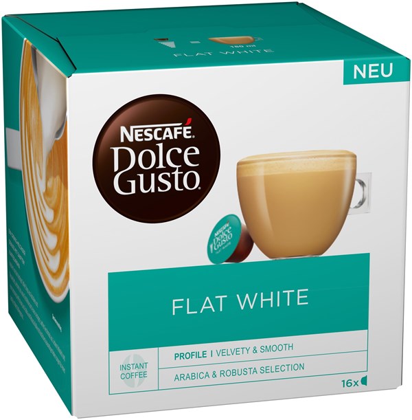 NESCAFÉ® DOLCE GUSTO® FLAT WHITE KAVA 16 KAPSULIŲ