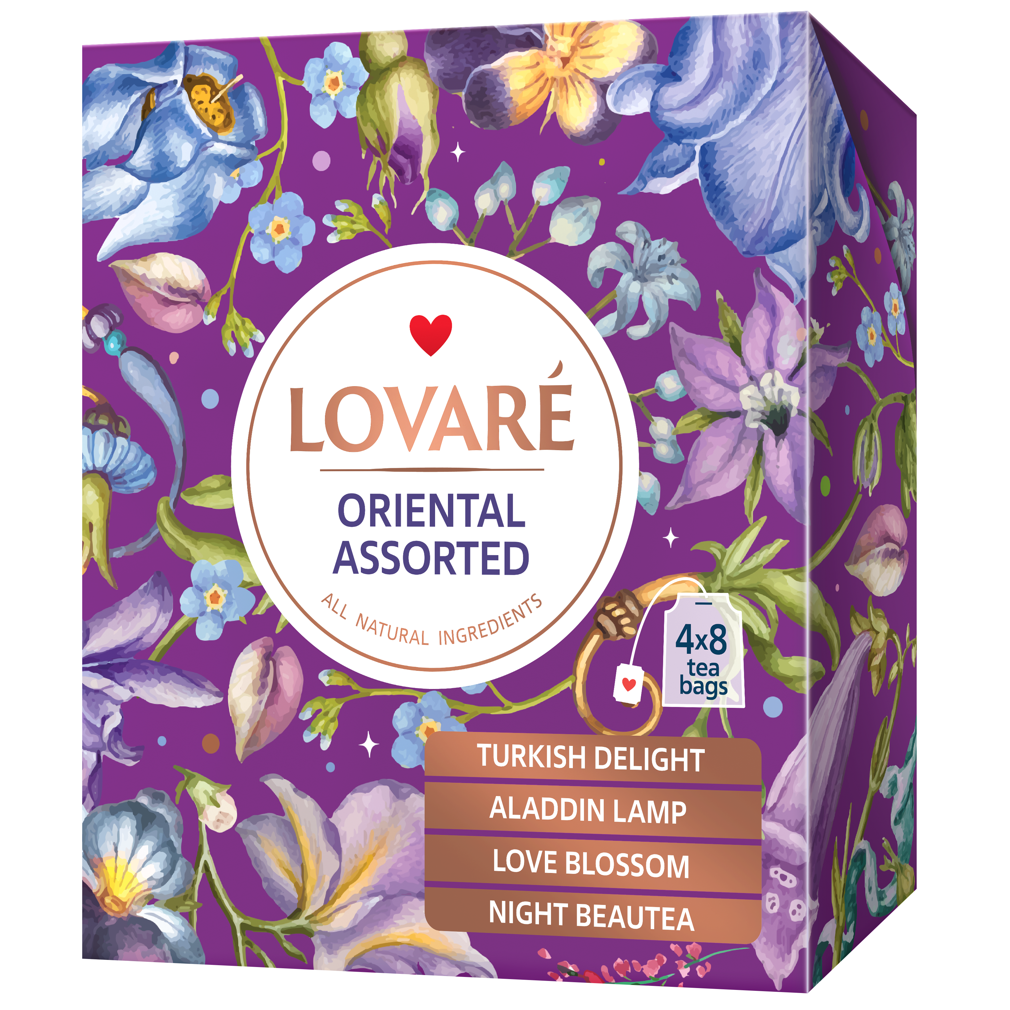 LOVARE Assorted Oriental black tea 4×8