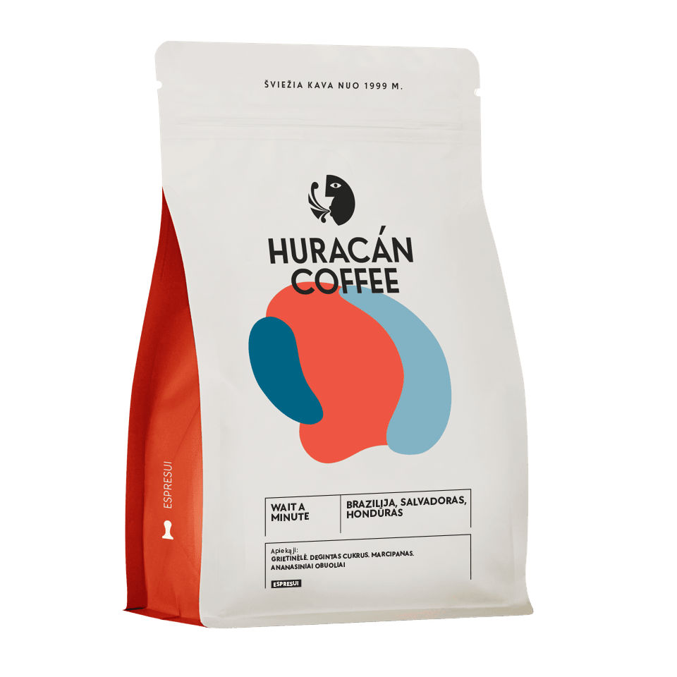 HURACAN COFFEE Wite-a-minute kavos pupelės 350g